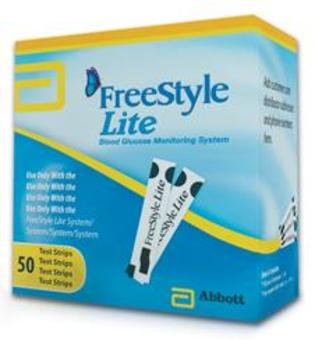 Freestyle Lite Blood Glucose Test Strips (Pack of 50)