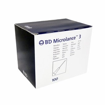BD Microlance 3 Regular 25g x 5/8&quot; (Pack of 100)