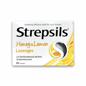 Strepsils Lozenges Honey & Lemon (Pack of 24)