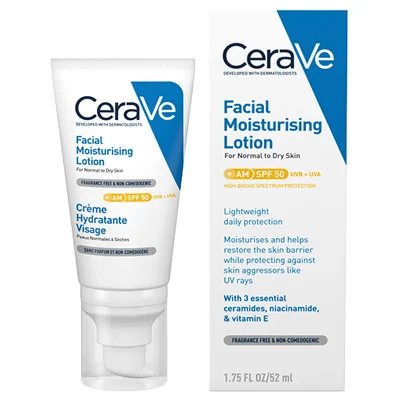  CeraVe AM Facial Moisturising Lotion SPF50 52ml