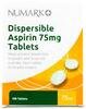 Numark Dispersible Aspirin 75mg Tablets (Pack of 28)