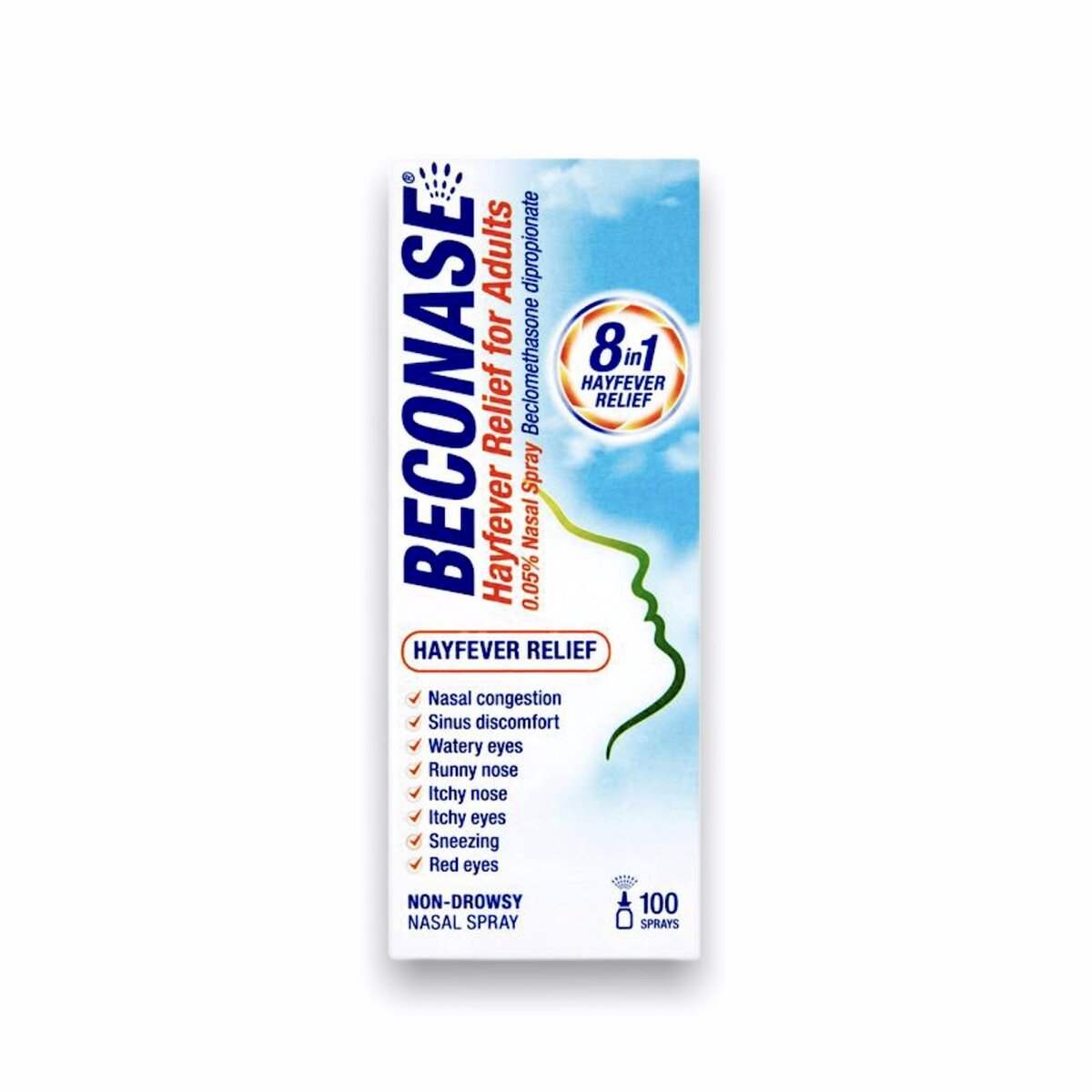 Beconase Allergy Nasal Spray For Adults (100 Dose) beconase Rightdose